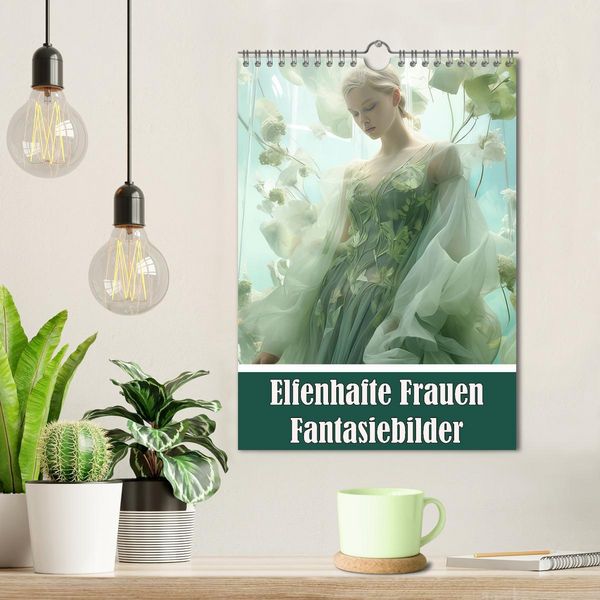Produktbild: Elfenhafte Frauen Fantasiebilder (Wandkalender 2026 DIN A4 hoch), CALVENDO Monatskalender