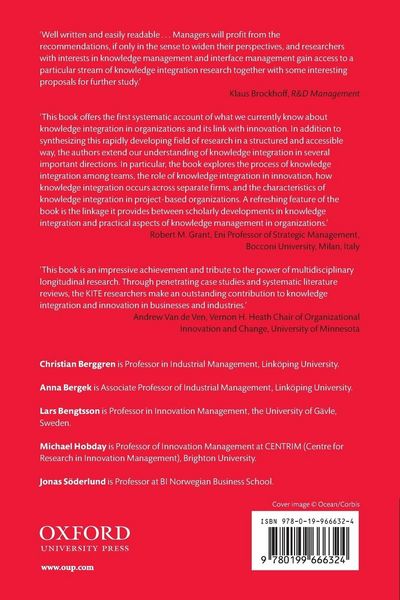 Produktbild: Knowledge Integration and Innovation