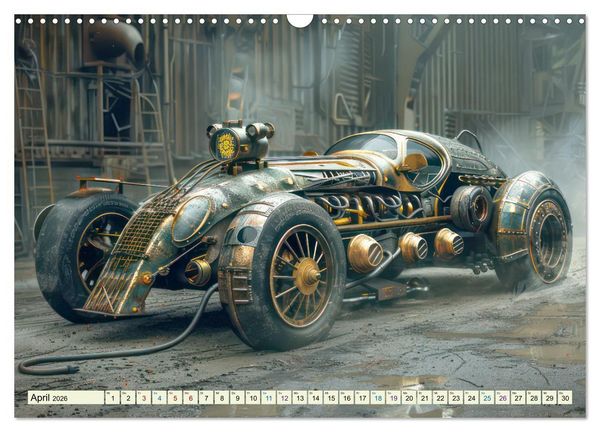 Produktbild: Steampunk - Bl&uuml;tezeit der Mechanik (Wandkalender 2026 DIN A3 quer), CALVENDO Monatskalender
