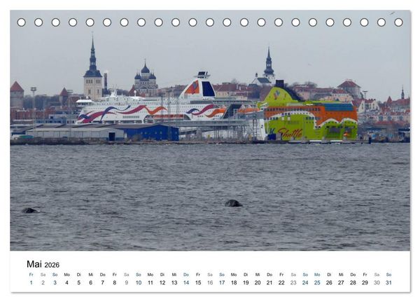 Produktbild: Tallinn (Tischkalender 2026 DIN A5 quer), CALVENDO Monatskalender