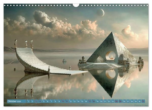 Produktbild: Zwischen Licht und Stille - Tr&auml;ume aus Licht und Form (Wandkalender 2026 DIN A3 quer), CALVENDO Monatskalender