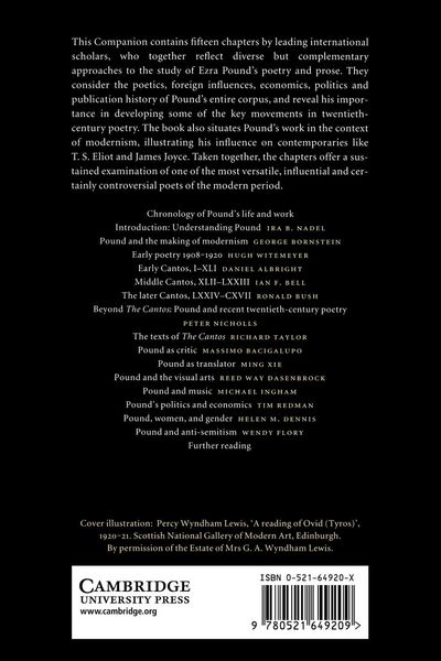 Produktbild: The Cambridge Companion to Ezra Pound
