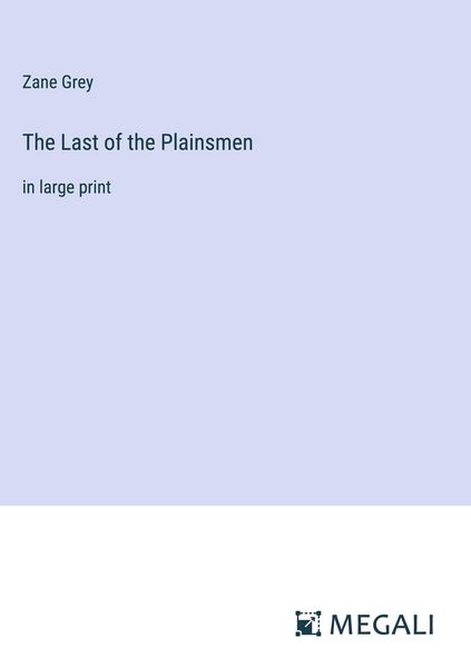 Produktbild: The Last of the Plainsmen