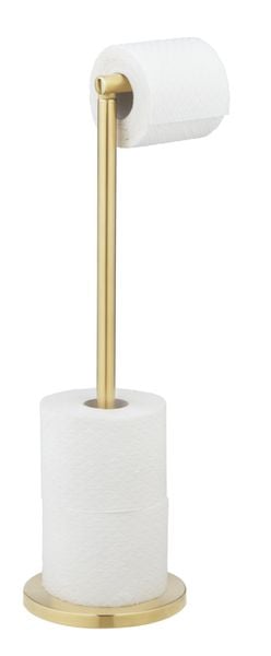 2in1 Stand Toilettenpapierhalter Gold, platzsparend, für bis zu 4 Ersatzrollen