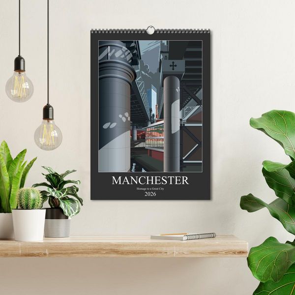 Produktbild: Manchester, Homage to a Great City. (Wall Calendar 2026 DIN A3 portrait), CALVENDO 12 Month Wall Calendar
