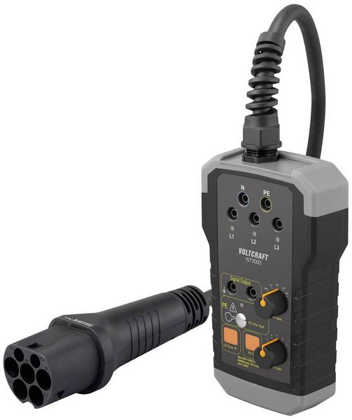 Produktbild: VOLTCRAFT IST 3003 EVSE Tester f&uuml;r VDE0100-Installationstester Wallbox eMobility PE-Vorpr&uuml;fung