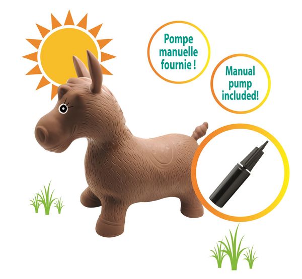Produktbild: Aufblasbares springendes Pony Pl&uuml;sch