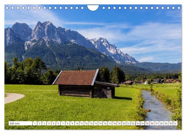 Produktbild: Bayern - Seen, Berge, Landschaft (Wandkalender 2026 DIN A4 quer), CALVENDO Monatskalender