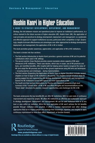 Produktbild: Hoshin Kanri in Higher Education