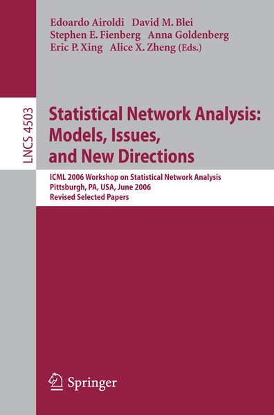 Produktbild: Statistical Network Analysis: Models, Issues, and New Directions