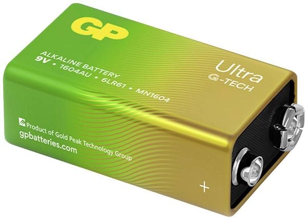 GP Batteries Ultra 9V Block-Batterie Alkali-Mangan 9V 1St.