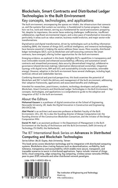 Produktbild: Blockchain, Smart Contracts and Distributed Ledger Technologies in the Built Environment
