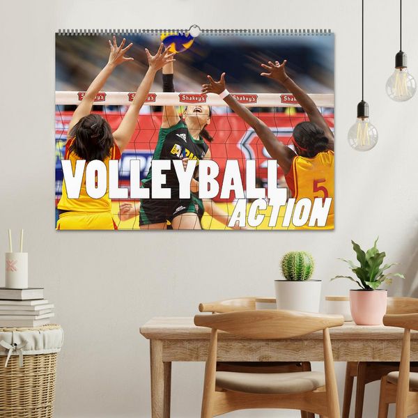 Produktbild: Volleyball Action (Wandkalender 2026 DIN A2 quer), CALVENDO Monatskalender