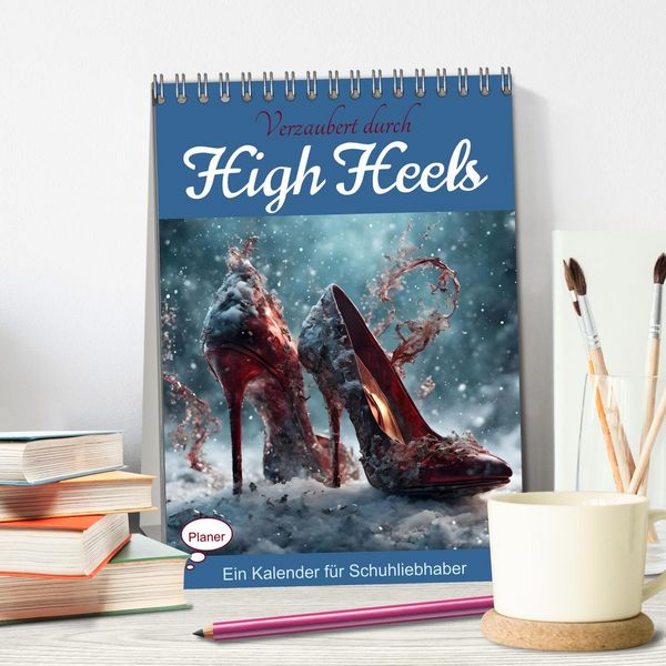 Produktbild: Verzaubert durch High Heels &ndash; Ein Kalender f&uuml;r Schuhliebhaber (Tischkalender 2026 DIN A5 hoch), CALVENDO Monatskalender