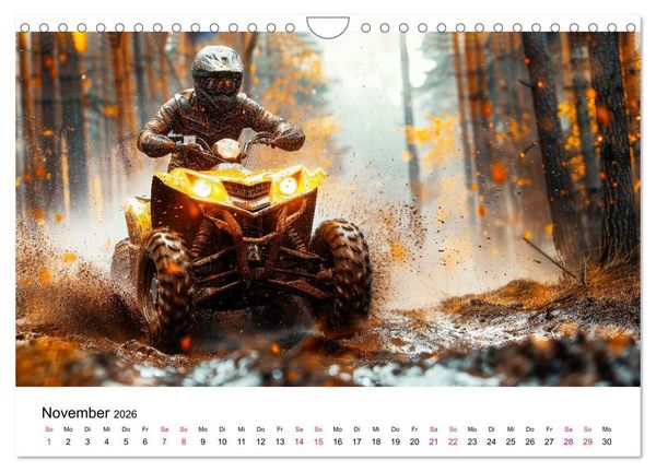 Produktbild: Quad Erlebnisse (Wandkalender 2026 DIN A4 quer), CALVENDO Monatskalender