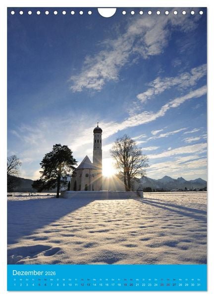 Produktbild: Malerische Kirchen und Kapellen (Wandkalender 2026 DIN A4 hoch), CALVENDO Monatskalender
