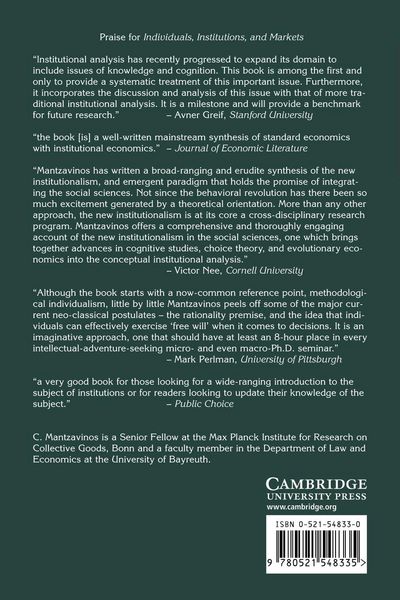 Produktbild: Individuals, Institutions, and Markets
