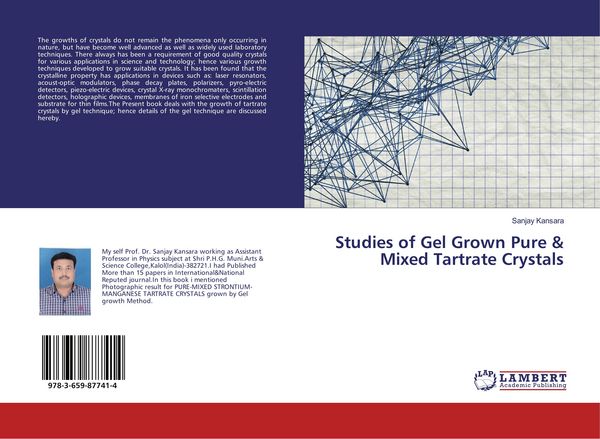 Produktbild: Studies of Gel Grown Pure & Mixed Tartrate Crystals