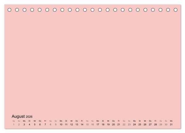 Produktbild: DIY Bastel-Kalender -Warme Pastell Farben- Zum Selbstgestalten (Tischkalender 2026 DIN A5 quer), CALVENDO Monatskalender