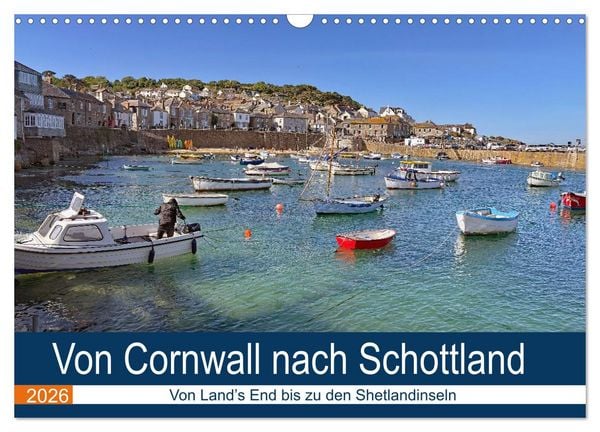 Produktbild: Von Cornwall nach Schottland (Wandkalender 2026 DIN A3 quer), CALVENDO Monatskalender