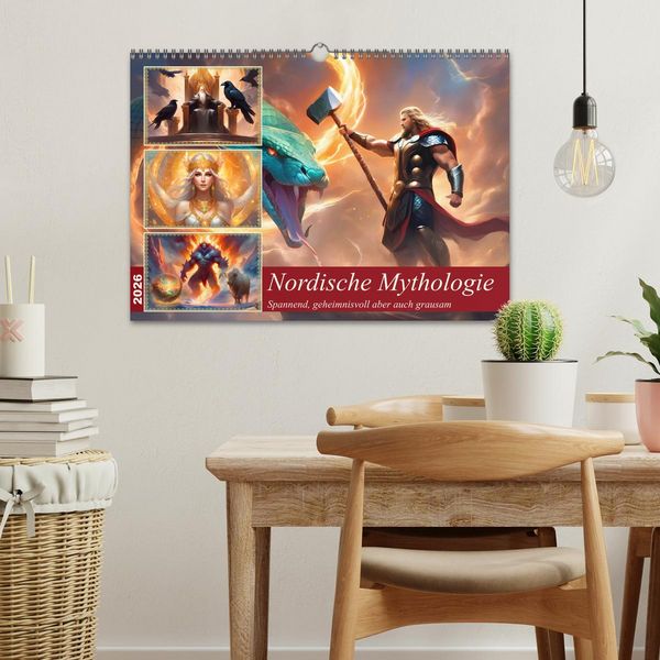 Produktbild: Nordische Mythen (Wandkalender 2026 DIN A3 quer), CALVENDO Monatskalender