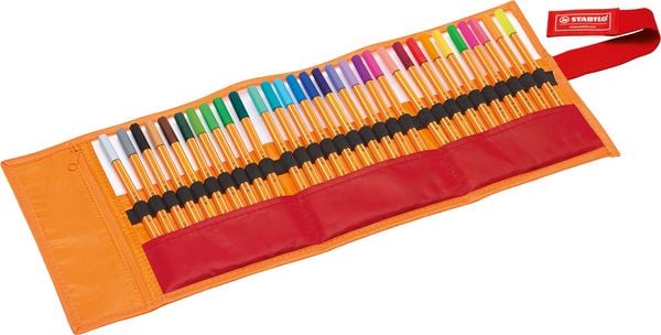 Produktbild: STABILO Fineliner -   point 88 - 30er Rollerset - mit 30 verschiedenen Farben