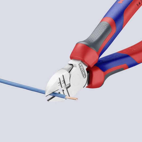 Produktbild: Knipex 14 25 160 Werkstatt Abisolier-Seitenschneider mit Facette 160mm