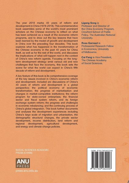 Produktbild: China's 40 Years of Reform and Development: 1978-2018