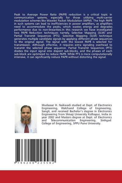 Produktbild: Peak to Average Power Ratio Reduction for Wavelet Packet Modulation