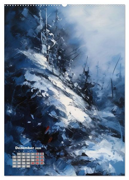 Produktbild: Abstrakte Landschaften (Wandkalender 2026 DIN A2 hoch), CALVENDO Monatskalender