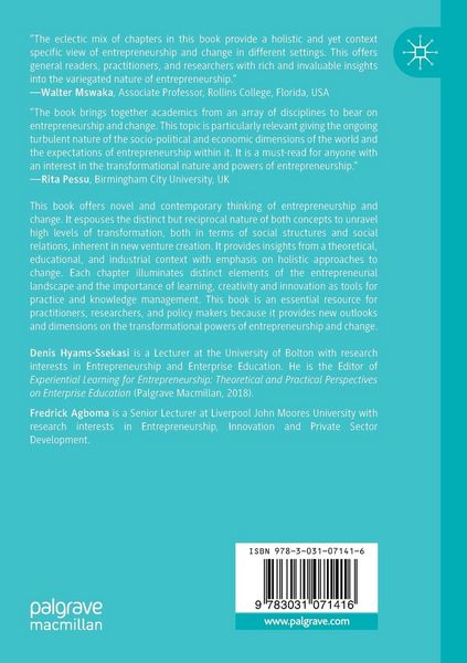 Produktbild: Entrepreneurship and Change