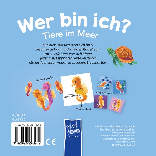 Produktbild: Wer bin ich? F&uuml;hlen und Entdecken - Tiere im Meer