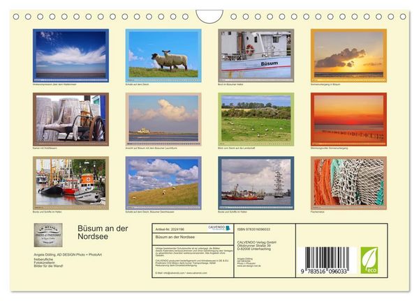 Produktbild: B&uuml;sum an der Nordsee (Wandkalender 2026 DIN A4 quer), CALVENDO Monatskalender
