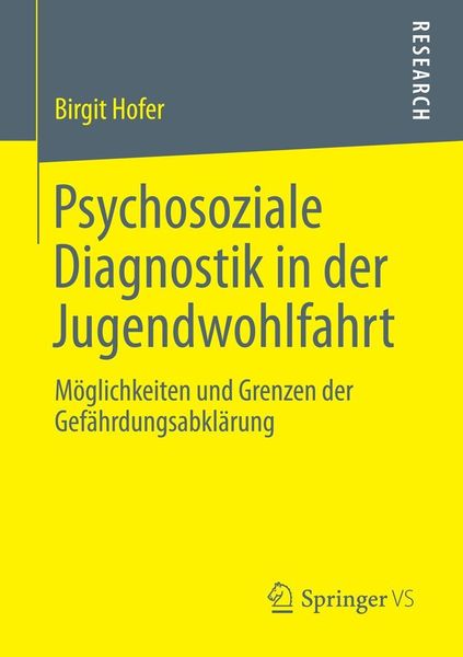 Produktbild: Psychosoziale Diagnostik in der Jugendwohlfahrt