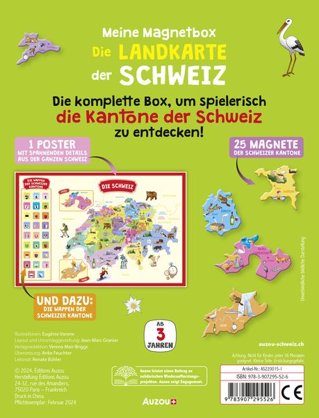 Produktbild: Meine Magnet-Box: Die Landkarte der Schweiz