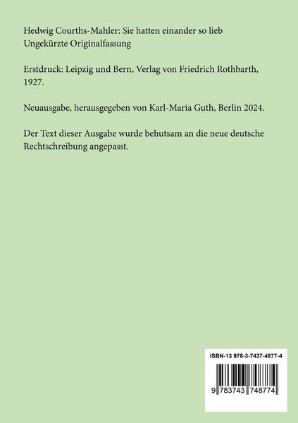 Produktbild: Sie hatten einander so lieb