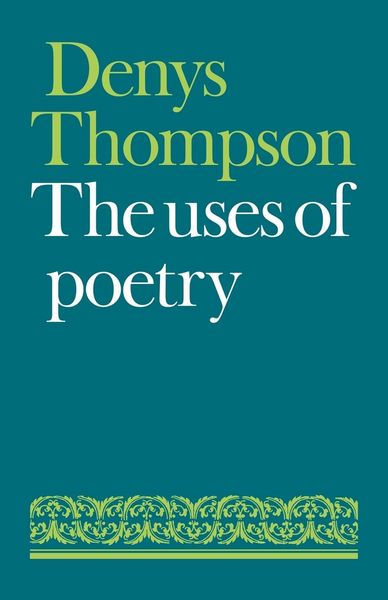 Produktbild: The Uses of Poetry
