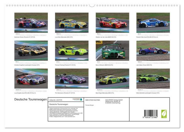 Produktbild: Deutsche Tourenwagen (hochwertiger Premium Wandkalender 2026 DIN A2 quer), Kunstdruck in Hochglanz