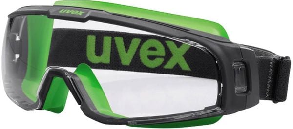 Uvex u-sonic 9308245 Schutzbrille Schwarz, Grün