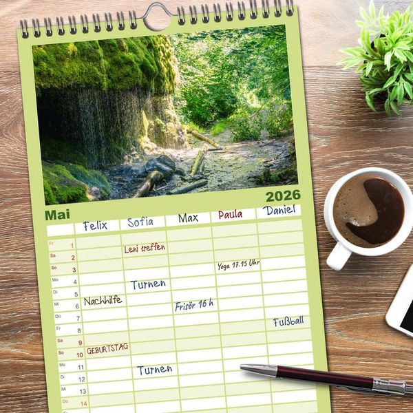 Produktbild: Familienplaner 2026 - Hochschwarzwald - Traumhafte Landschaften im Schwarzwald mit 5 Spalten (Wandkalender, 21 x 45 cm) CALVENDO