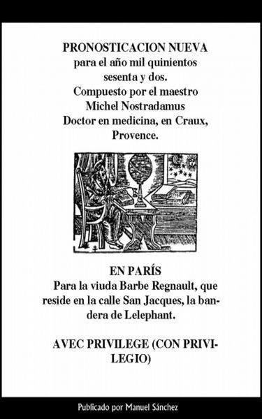 Produktbild: Pronosticacion nueva para 1562 de Nostradamus