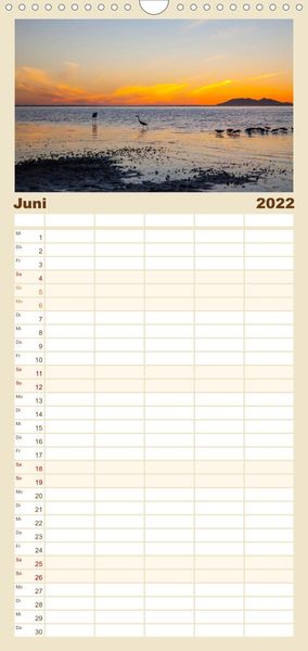 Produktbild: Augenblicke in Baja California Sur - Familienplaner hoch (Wandkalender 2022 , 21 cm x 45 cm, hoch)