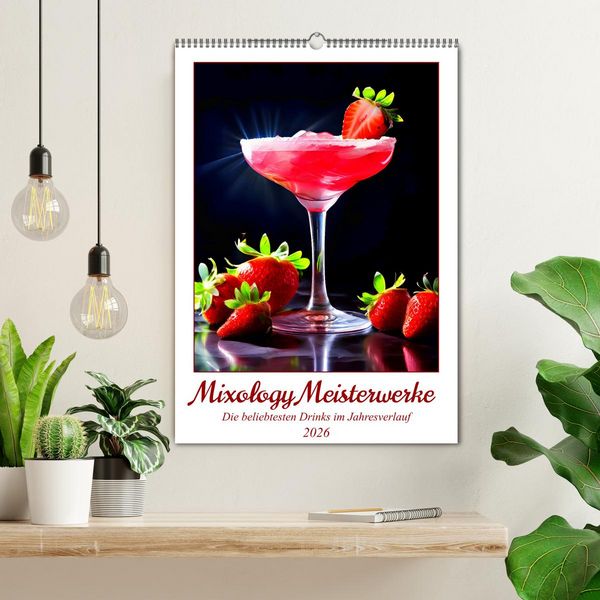 Produktbild: Mixology Meisterwerke (Wandkalender 2026 DIN A2 hoch), CALVENDO Monatskalender
