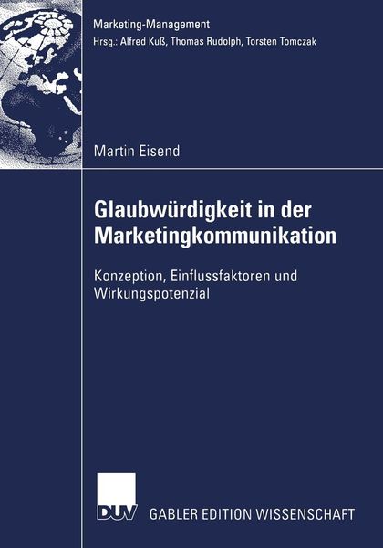 Produktbild: Glaubw&uuml;rdigkeit in der Marketingkommunikation