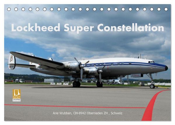 Produktbild: Lockheed Super Constellation HB-RSC (Tischkalender 2026 DIN A5 quer), CALVENDO Monatskalender