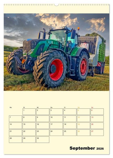Produktbild: Traktor Giganten (Wandkalender 2026 DIN A2 hoch), CALVENDO Monatskalender
