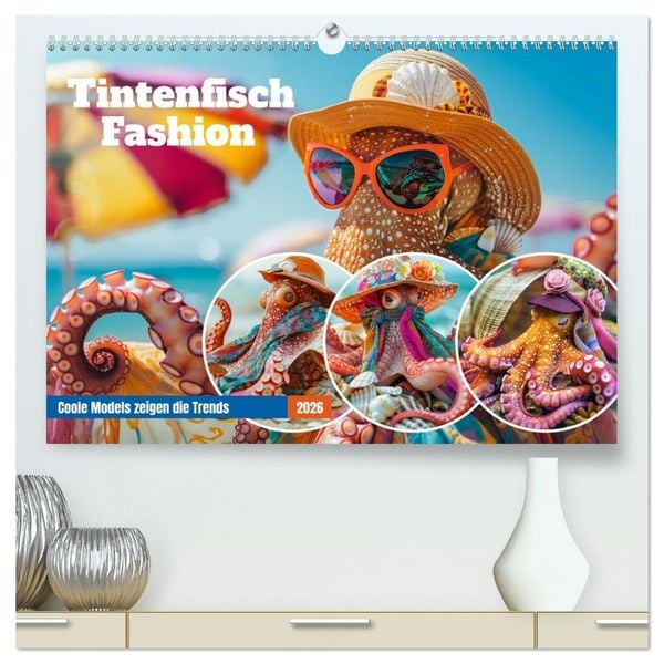 Produktbild: Tintenfisch Fashion. Coole Models zeigen die Trends (hochwertiger Premium Wandkalender 2026 DIN A2 quer), Kunstdruck in Hochglanz