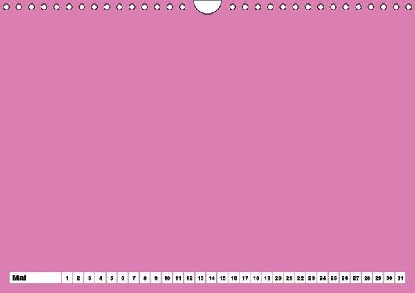 Produktbild: Bunter Bastelkalender f&uuml;r M&auml;dchen (Wandkalender immerw&auml;hrend DIN A4 quer)