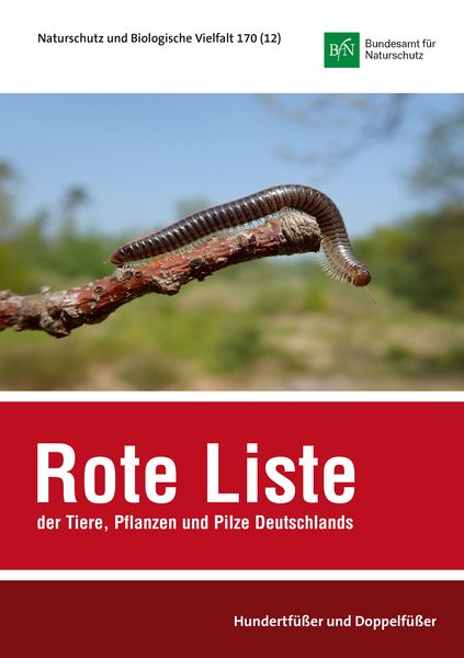 Produktbild: NaBiV Heft 170/12: Rote Liste und Gesamtartenliste der Hundertf&uuml;&szlig;er und Doppelf&uuml;&szlig;er