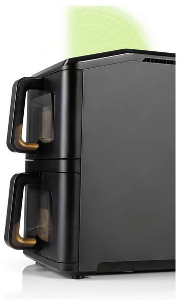 Produktbild: GourmetMaxx 19129 Hei&szlig;luft-Fritteuse 10l 2400W Antihaftbeschichtung, BPA-frei, Cool-Touch-Geh&auml;use, digitaler Timer, Grillfunktion